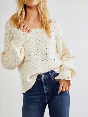 Free people spring summer sweater size medium